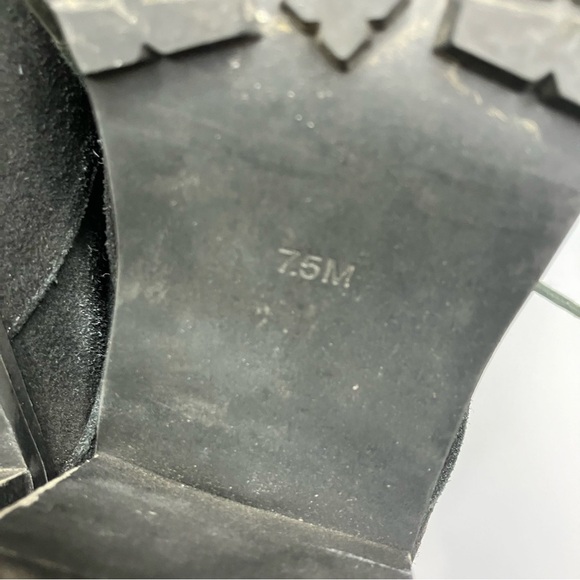 Jeffrey Campbell Havanas last KIDDO black suede block heel Oxford shoes size 7.5 - Picture 12 of 12